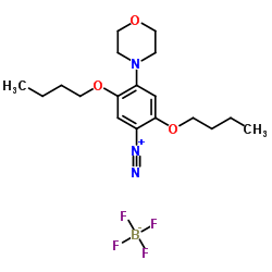 2,5-Dibutoxy-4-(4-morpholinyl)benzenediazonium tetrafluoroborate Structure