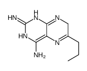 6-propyl-7,8-dihydropteridine-2,4-diamine结构式