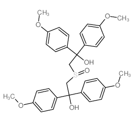 Benzenemethanol, a,a'-[sulfinylbis(methylene)]bis[4-methoxy-a-(4-methoxyphenyl)- (9CI)结构式