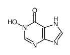 1-hydroxy-1,7(9)-dihydro-purin-6-one Structure