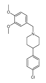 4-(4-Chloro-phenyl)-1-(3,4-dimethoxy-benzyl)-piperidine Structure