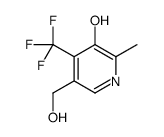 5-(hydroxymethyl)-2-methyl-4-(trifluoromethyl)pyridin-3-ol结构式