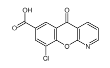 4-Chloro-9-oxo-5-aza-9H-xanthene-2-carboxylic acid结构式