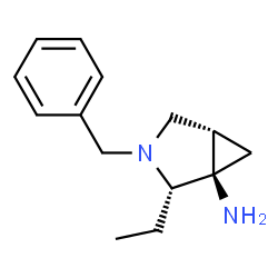 3-Azabicyclo[3.1.0]hexan-1-amine,2-ethyl-3-(phenylmethyl)-,(1R,2S,5S)-rel-(9CI) picture