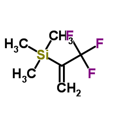 Trimethyl(3,3,3-trifluoro-1-propen-2-yl)silane结构式