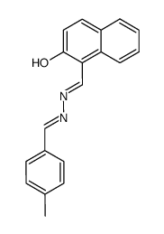 2-Hydroxynaphthalin-1-carbaldehyd-p-methylbenzyliden-hydrazon Structure