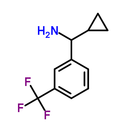环丙基[3-(三氟甲基)苯基]甲胺结构式