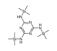 2-N,4-N,6-N-tris(trimethylsilyl)-1,3,5-triazine-2,4,6-triamine结构式