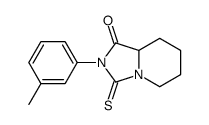 2-(3-methylphenyl)-3-sulfanylidene-6,7,8,8a-tetrahydro-5H-imidazo[1,5-a]pyridin-1-one Structure