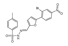 N-[(E)-[5-(2-bromo-4-nitrophenyl)furan-2-yl]methylideneamino]-4-methylbenzenesulfonamide Structure