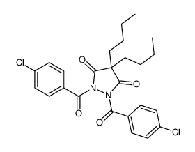 4,4-dibutyl-1,2-bis(4-chlorobenzoyl)pyrazolidine-3,5-dione Structure