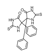 4,4'-diphenyl-2,2'-dithioxo-octahydro-[4,4']biimidazolyl-5,5'-dione结构式