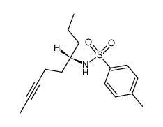 4-Methyl-N-((S)-1-propyl-hex-4-ynyl)-benzenesulfonamide结构式