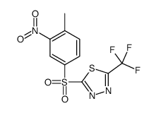 2-(4-methyl-3-nitrophenyl)sulfonyl-5-(trifluoromethyl)-1,3,4-thiadiazole Structure