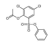 (2,4-dichloro-6-phenoxysulfonylphenyl) acetate结构式