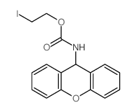 Xanthene-9-carbamicacid, 2-iodoethyl ester (8CI) structure