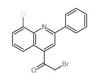 Ethanone,2-bromo-1-(8-chloro-2-phenyl-4-quinolinyl)- Structure