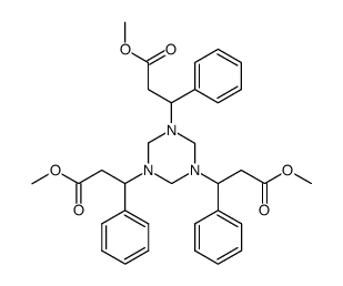 3,3',3''-triphenyl-3,3',3''-[1,3,5]triazinane-1,3,5-triyl-tris-propionic acid trimethyl ester Structure