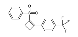 1-[2-(benzenesulfonyl)cyclobuten-1-yl]-4-(trifluoromethyl)benzene结构式