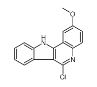 6-chloro-2-methoxy-11H-indolo[3,2-c]quinoline结构式