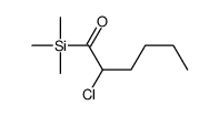 2-chloro-1-trimethylsilylhexan-1-one Structure