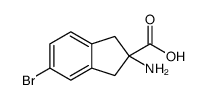 2-AMINO-5-BROMO-2,3-DIHYDRO-1H-INDENE-2-CARBOXYLIC ACID structure