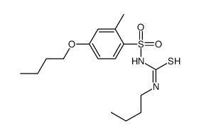 1-(4-butoxy-2-methylphenyl)sulfonyl-3-butylthiourea Structure