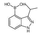 [3-(1-METHYLETHYL)-1H-INDAZOL-4-YL] BORONIC ACID Structure