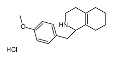 (1R)-1-[(4-Methoxyphenyl)methyl]-1,2,3,4,5,6,7,8-octahydroisoquinolin-2-ium,chloride结构式