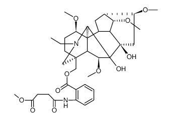 N-(3-Methoxycarbonylpropionyl)-anthranoyl-lycoctonin Structure