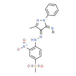 3-methyl-4-[[4-(methylsulphonyl)-2-nitrophenyl]azo]-1-phenyl-1H-pyrazol-5-amine picture