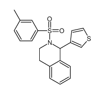 2-(3-methylphenyl)sulfonyl-1-thiophen-3-yl-3,4-dihydro-1H-isoquinoline结构式