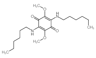 2,5-bis(hexylamino)-3,6-dimethoxy-cyclohexa-2,5-diene-1,4-dione structure