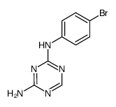 N-(4-bromo-phenyl)-[1,3,5]triazine-2,4-diamine结构式