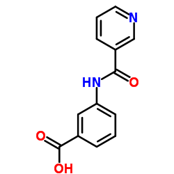 3-[(PYRIDIN-3-YLCARBONYL)AMINO]BENZOIC ACID Structure