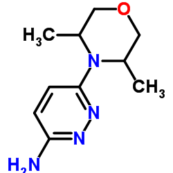 6-(3,5-二甲基-4-吗啉)-3-吡嗪胺结构式