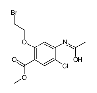 methyl 4-acetamido-2-(2-bromoethoxy)-5-chlorobenzoate结构式