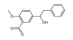 1-(4-methoxy-3-nitrophenyl)-2-phenylethan-1-ol Structure