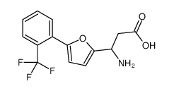 3-氨基-3-[5-(2-三氟甲基苯基)-2-呋喃]-丙酸结构式