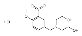 bis(2-hydroxyethyl)-[(4-methoxy-3-nitrophenyl)methyl]azanium,chloride结构式