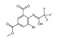 methyl 3-bromo-5-nitro-4-[(2,2,2-trifluoroacetyl)amino]benzoate结构式