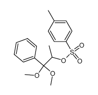 1-phenyl-2-(p-toluenesulfonyloxy)-1-propanone dimethyl acetal Structure