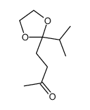 4-(2-propan-2-yl-1,3-dioxolan-2-yl)butan-2-one结构式