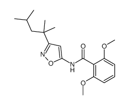 N-[3-(2,4-dimethylpentan-2-yl)-1,2-oxazol-5-yl]-2,6-dimethoxybenzamide Structure