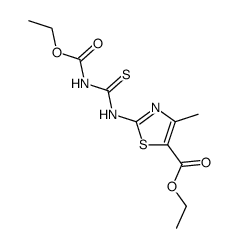 1-Ethoxycarbonyl-3-(5-ethoxycarbonyl-4-methylthiazol-2-yl)thiourea Structure