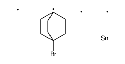 (1-bromo-4-bicyclo[2.2.2]octanyl)-trimethylstannane Structure