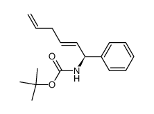 tert-butyl (1S,2E)-1-phenylhexa-2,5-dienylcarbamate Structure