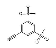 3,5-双(甲基磺酰基)苯甲腈结构式