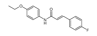 2-Propenamide, N-(4-ethoxyphenyl)-3-(4-fluorophenyl)-, (2E) Structure