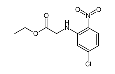 ethyl 2-(4-chloro-2-nitrophenylamino)acetate结构式